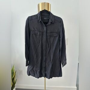 & Other Stories - Black Denim Shirt Dress - US 2